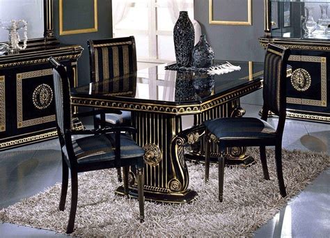 versace table and chairs|versace living room sofa set.